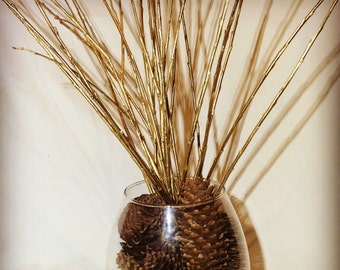 Natural Willow Golden Branches for floral design, ECO BRANCHES, Golden Branches, HOME decor, Craft projects, Table decor, Wedding decoration