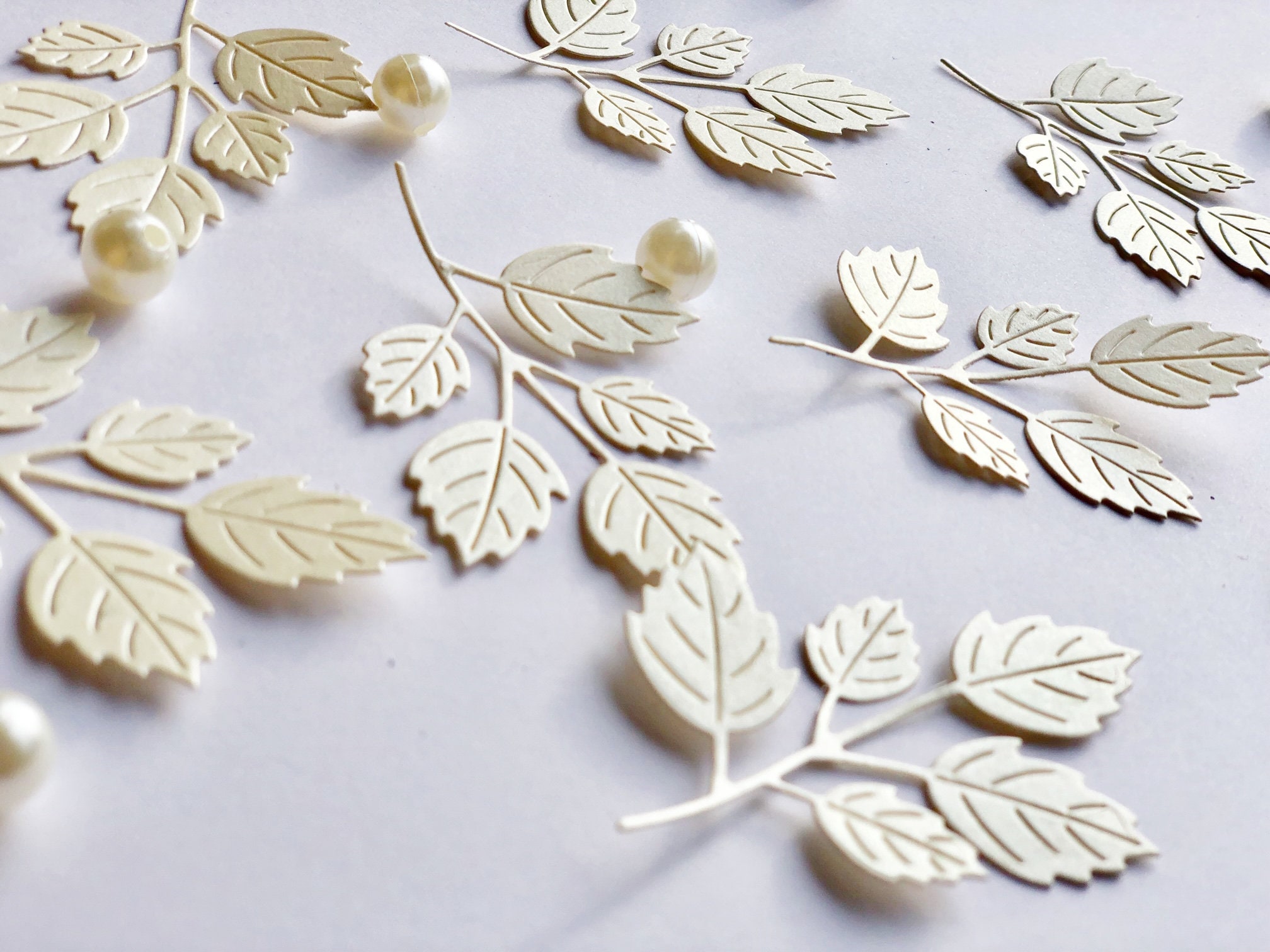 30 Pcs. Paper Leaves Die Cut Paper Leaves Paper Confetti Etsy