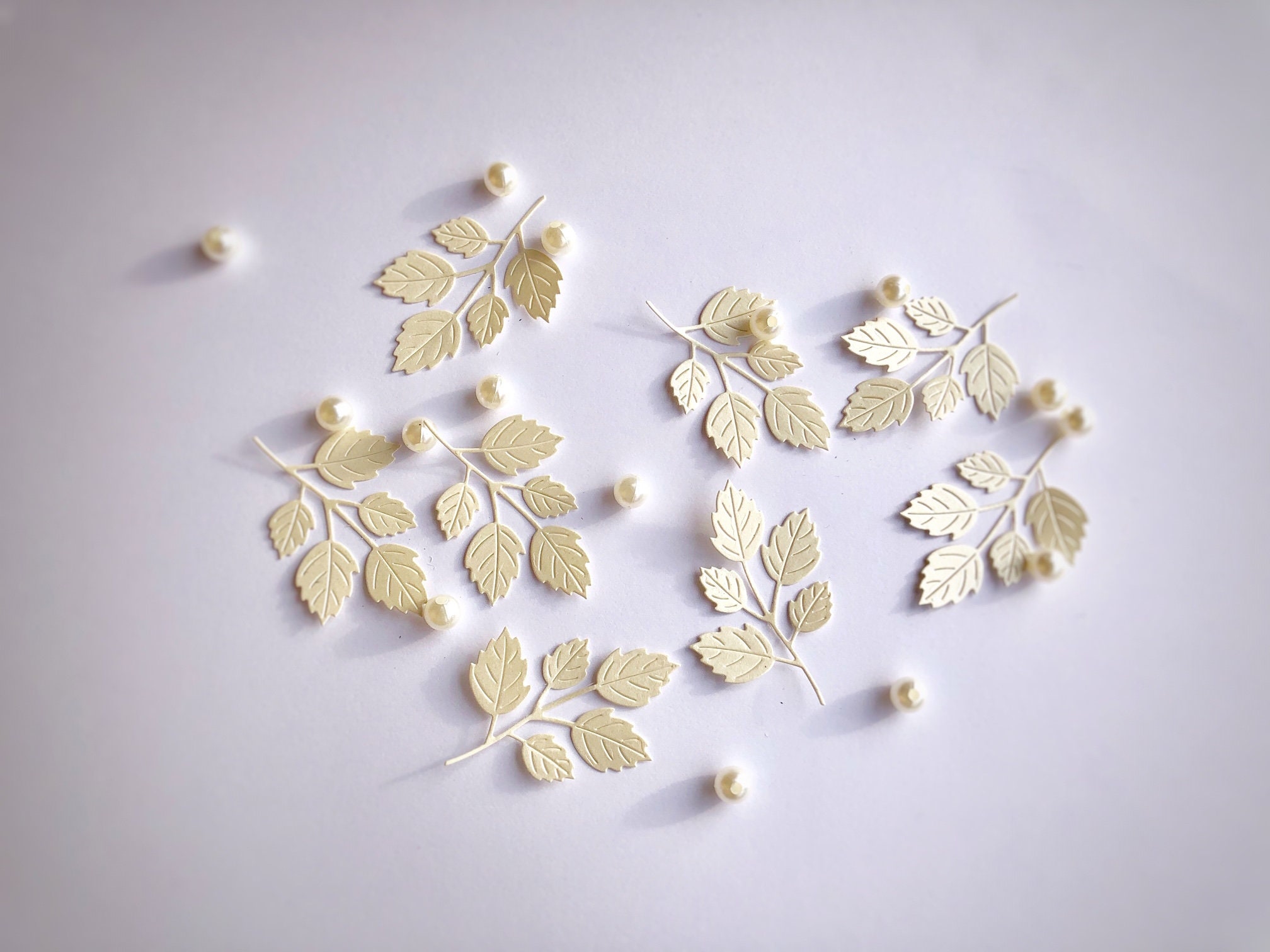 30 Pcs. Paper Leaves Die Cut Paper Leaves Paper Confetti Etsy