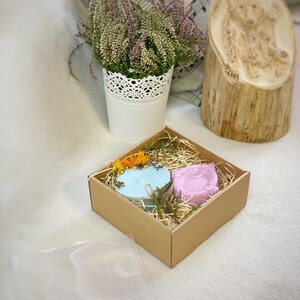 100% Organic Gift Set of 2 | One Soy Candle, Natural Soap/ Eco Gifts ...