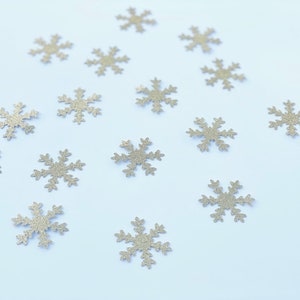 50 stuks Glitter SNEEUWVLOKKEN Die Cut, Glitter Papier Sneeuwvlokken, Papier confetti, Sneeuwvlokken voor scrapbooking, Party decor