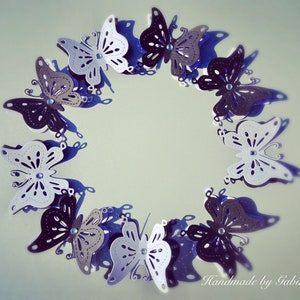 30 Stück. Schwarz Weiße Schmetterlinge/ Schmetterlinge für Scrapbooking / Papier Schmetterlinge / Schmetterlinge DIE CUT / Papier konfetti / Party Dekor