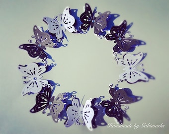 30 pcs. Black White Butterflies/ Butterflies for scrapbooking / Paper Butterflies/ Butterflies DIE CUT/ Paper confetti/Party décor