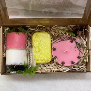 Natural and Organic Gift Set of 3 | Two Soy Candle, Premium Natural ...