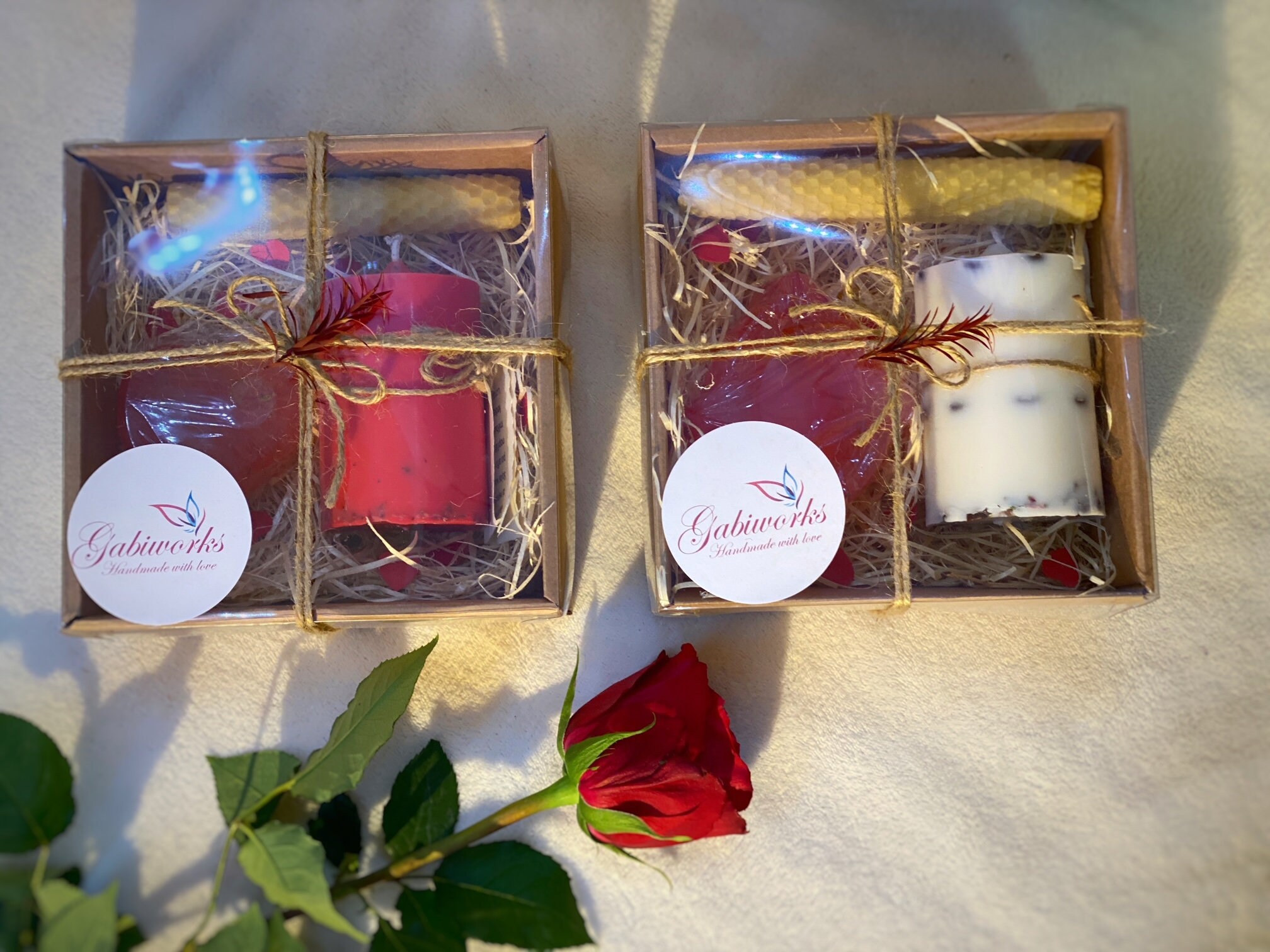 Natural and Organic Gift Set of 3 | Valentines Day, One Soy Candle, One ...