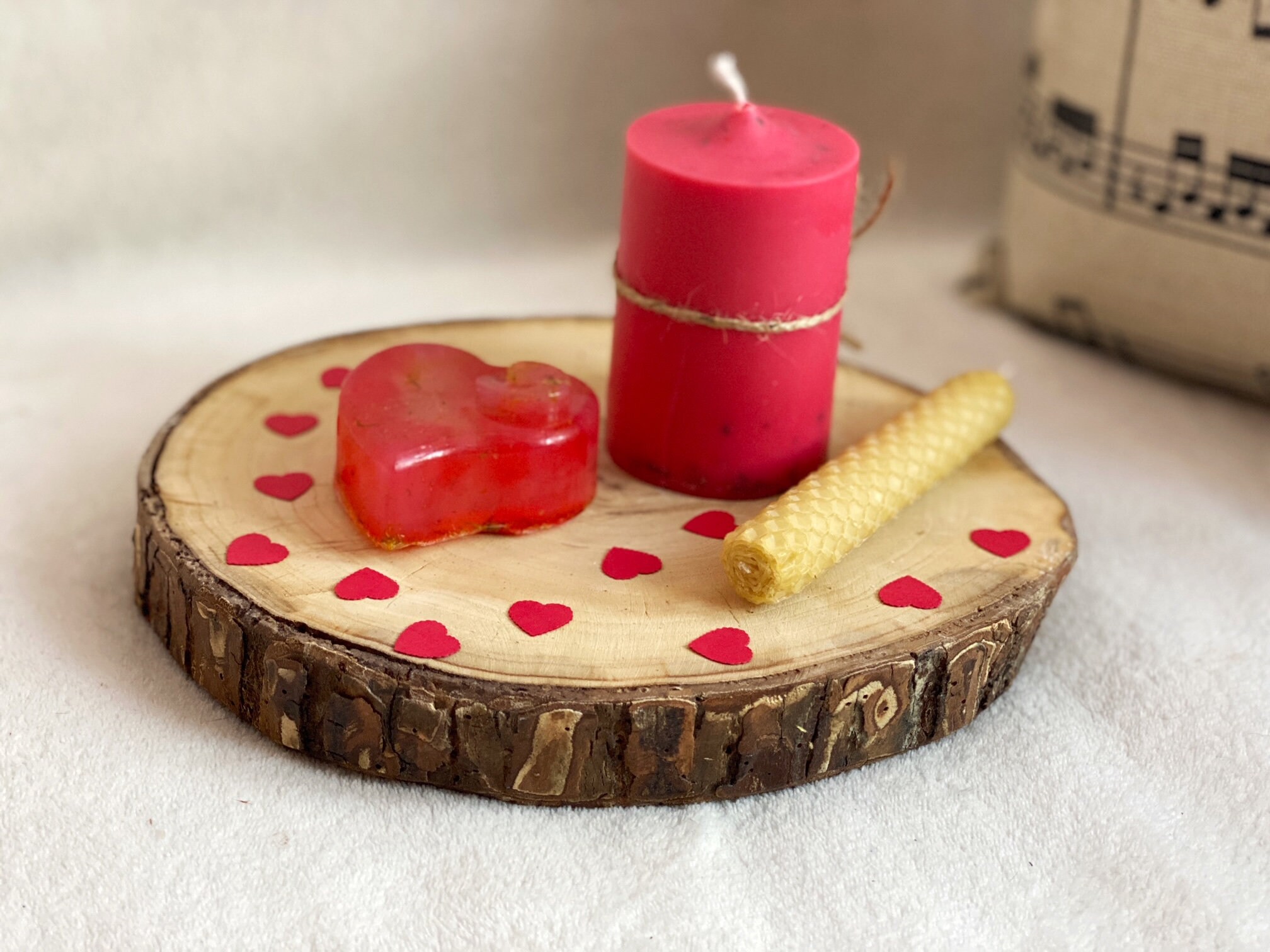 Natural and Organic Gift Set of 3 | Valentines Day, One Soy Candle, One ...