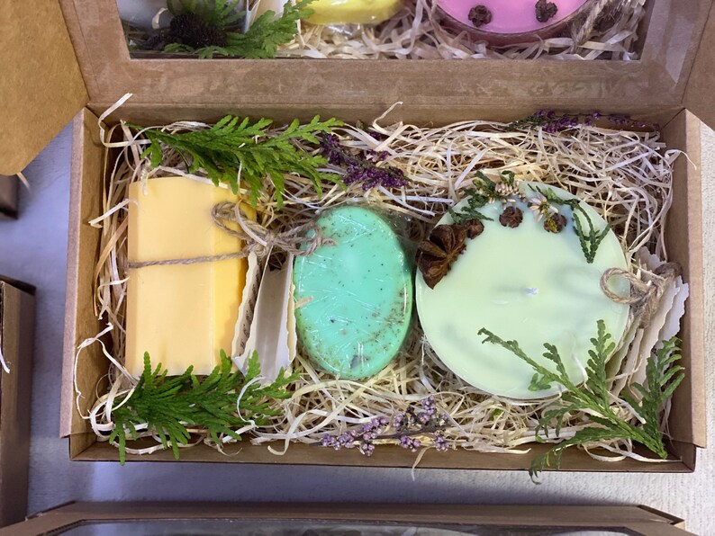 Natural and Organic Gift Set of 3 | Two Soy Candle, Premium Natural ...