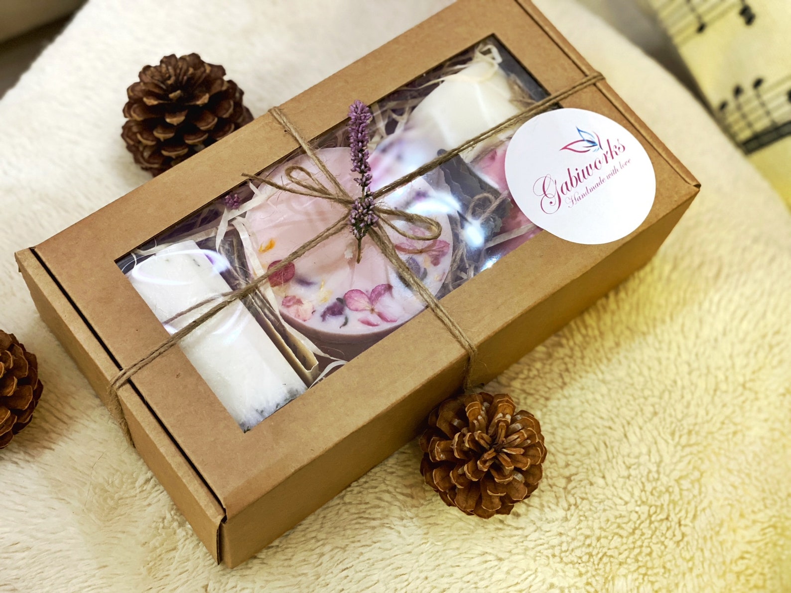 Natural and Organic Gift Set of 3 | Two Soy Candle, Premium Natural ...