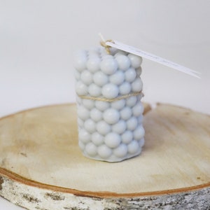 100% Soy Bubble Cylinder candle/Pillar Candle/Scented candle/Pearl candle/Decorative candle/Housewarming candle/