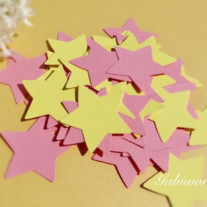 Stars Die Cut, Paper STARS, Paper confetti, Stars for scrapbooking, Party decor, Baby Shower Confetti