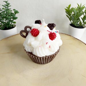 Bougie dessert, bougie cupcake soja, bougie dessert parfumée, bougie sucrée, cupcake pour la fête