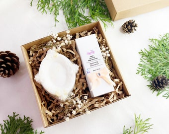Gift Set of 2 | Regenerating face serum, Shea butter soap/ Eco Gifts/ Beauty Set/ Gifts box/