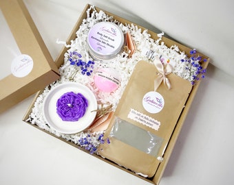 Organic Gift Set of 5 /Eco Gifts/ Beauty Set/ Handmade Gift Set/ Skincare Relaxing box/