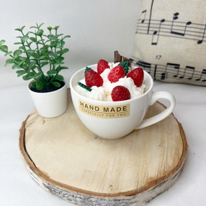 Vela de soja del desierto en una taza/Vela de crema/Velas de soja en un frasco/Vela hecha a mano/