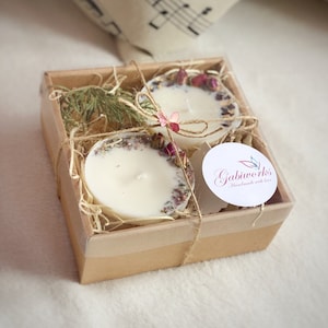 Natuurlijke en biologische geschenkset van 2 | Twee Sojakaars, Eco Gifts, Candle gifts set, Candle gifts box, Gift Box, Geurkaarsen, Gratis verzending