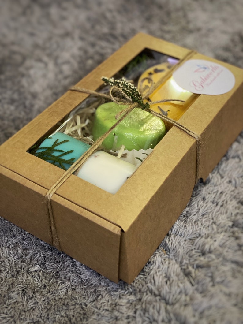 Natural and Organic Gift Set of 3 | Two Soy Candle, Premium Natural ...