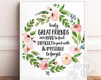 Truly Great Friends | Etsy
