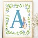 Peter Rabbit Print Peter Rabbit Letters Nursery Monogram | Etsy