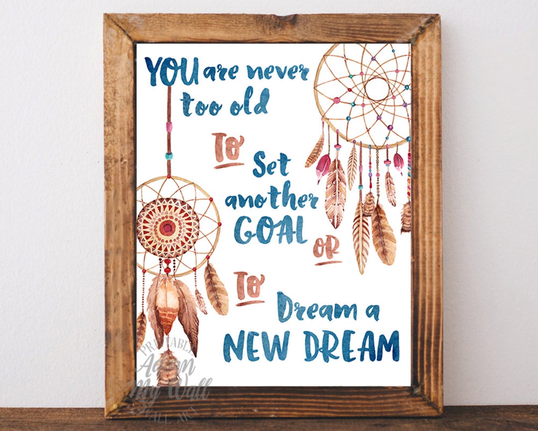 Dream Catcher With Quote Drawing