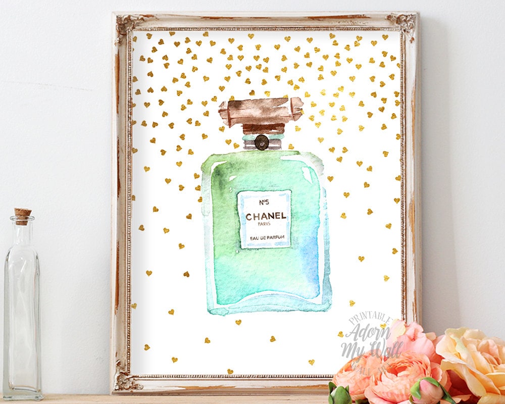 Chanel Coco Chanel No 5 Poster Print No5 Perfume Bottle Etsy