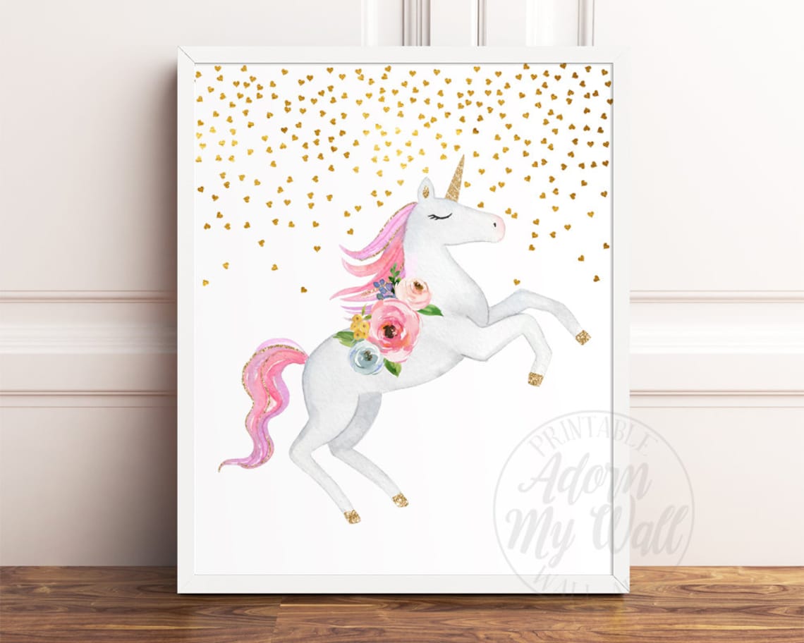 Unicorn Print Unicorn Printable Unicorn Print Set of 3 | Etsy