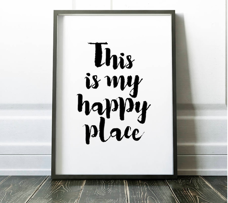 This Is My Happy Place Happy Place Sign Printable Happy Etsy