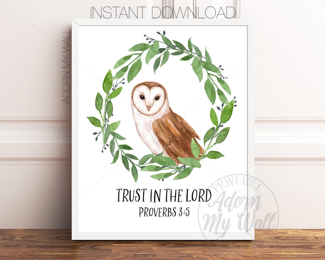 Bible Verse for Nursery Printable Scripture for Kids Animal | Etsy