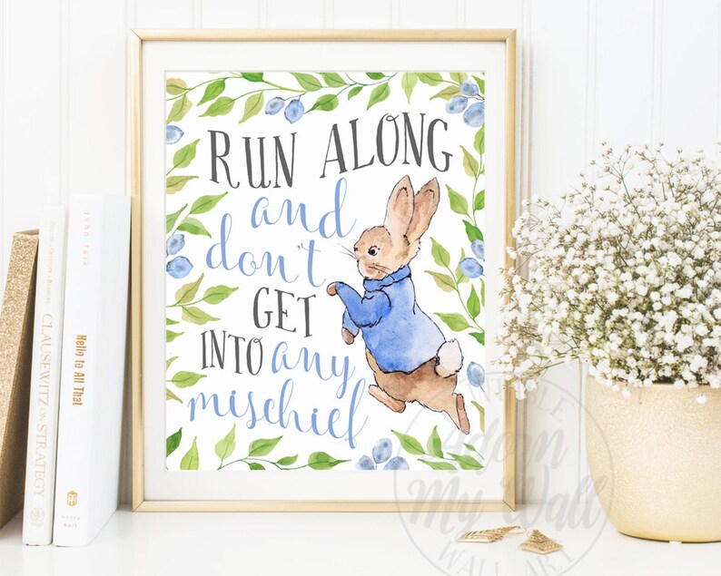 Peter Rabbit Nursery Wall Art Nursery Decor Peter Rabbit Etsy UK