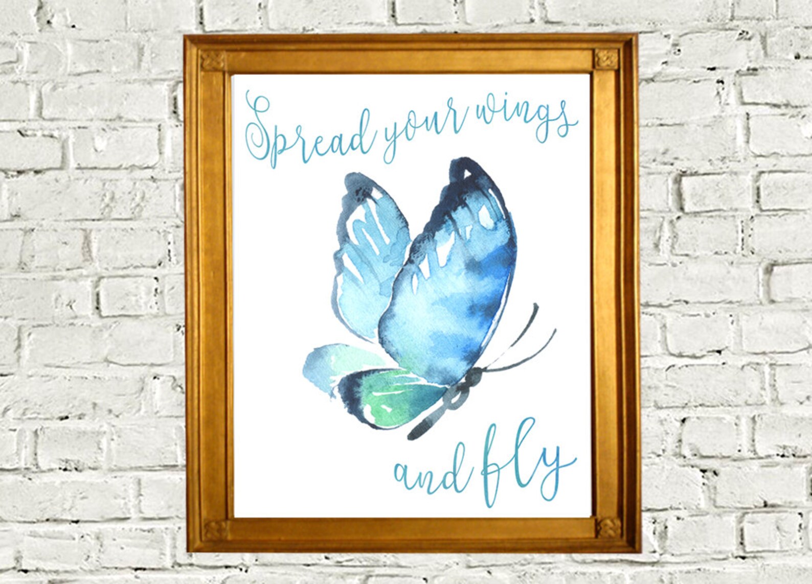 Spread Your Wings and Fly Watercolour Butterfly Butterfly Etsy