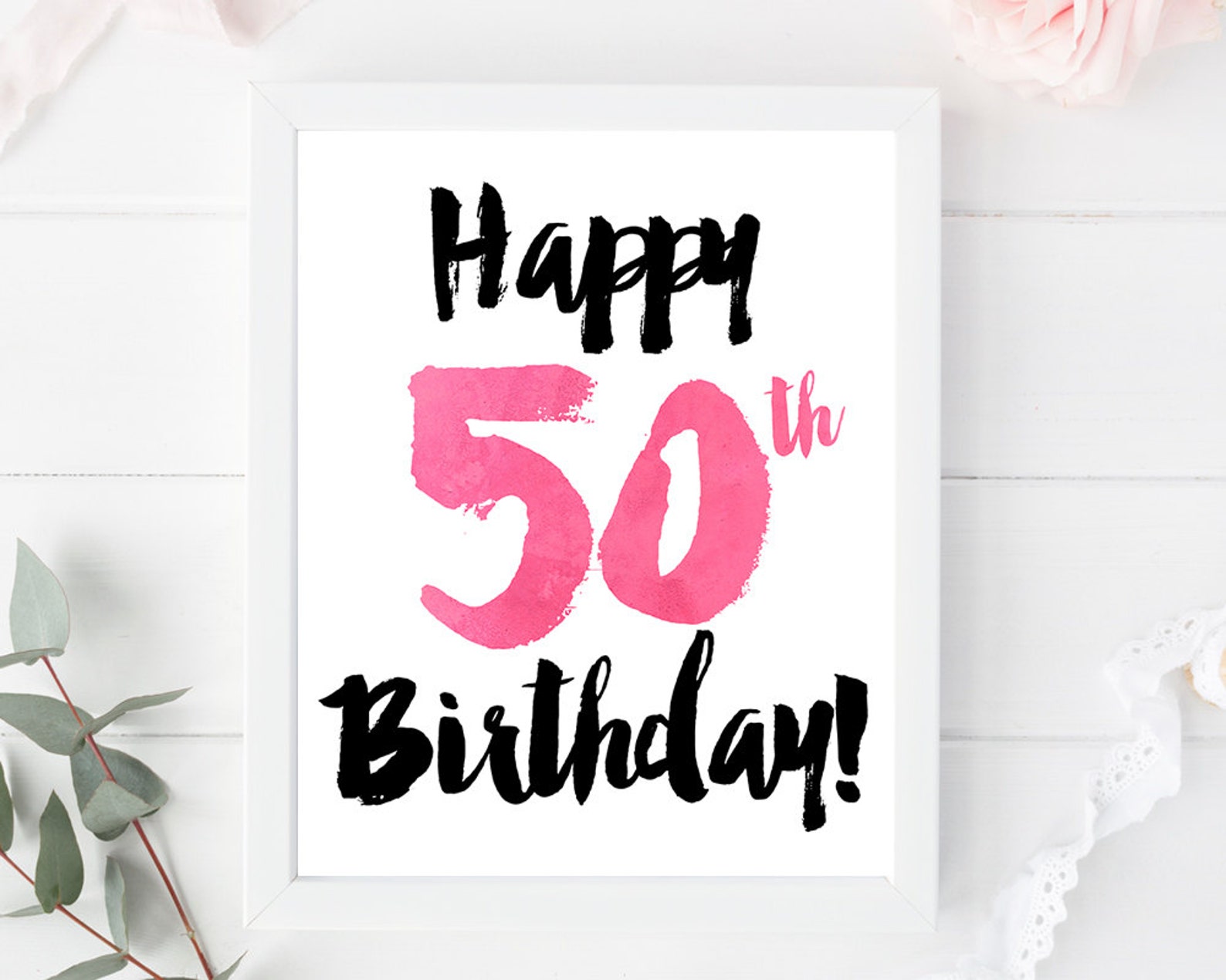 50th Birthday Printable Cards Printable World Holiday