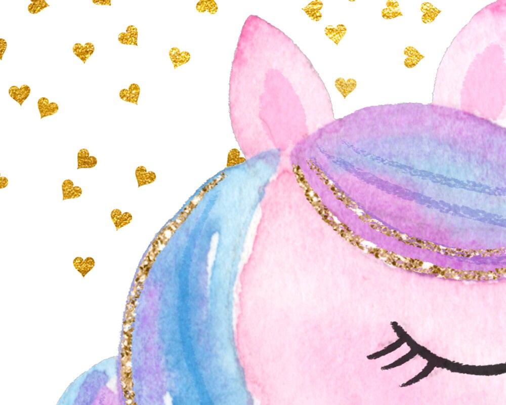 Unicorn Print Unicorn Head Print Pink Unicorn Print Unicorn - Etsy