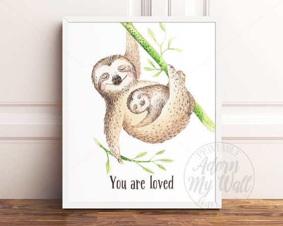 sloth nursery decor
