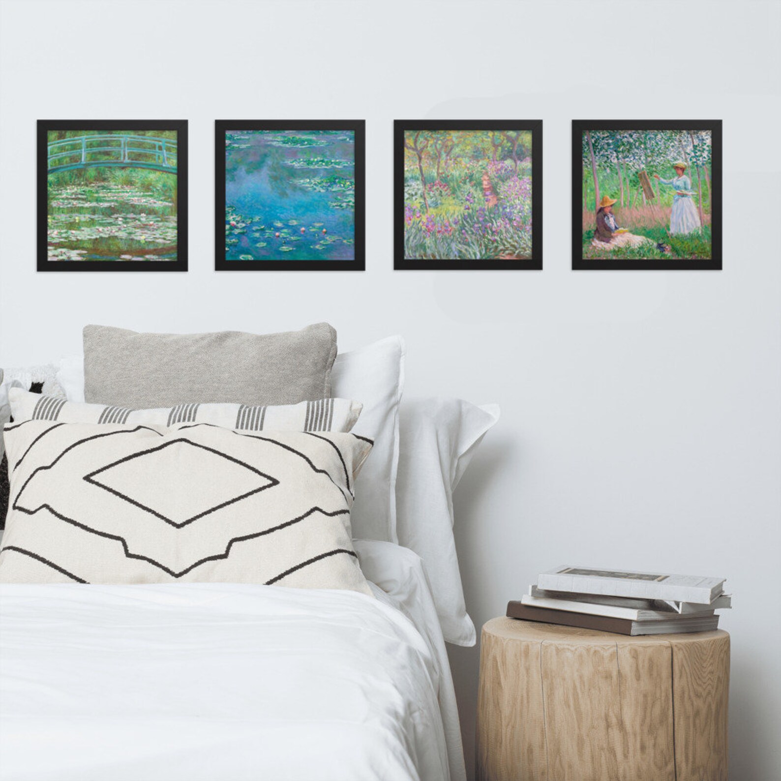 Monet Paintings Set of 4 Printable Wall Art Digital File - Etsy