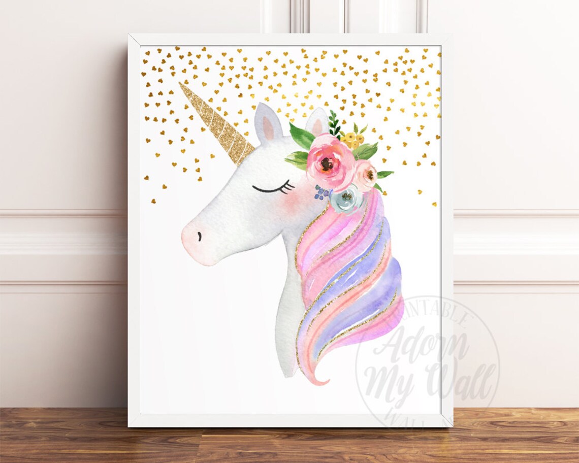 Unicorn Print Unicorn Printable Unicorn Print Set of 3 | Etsy