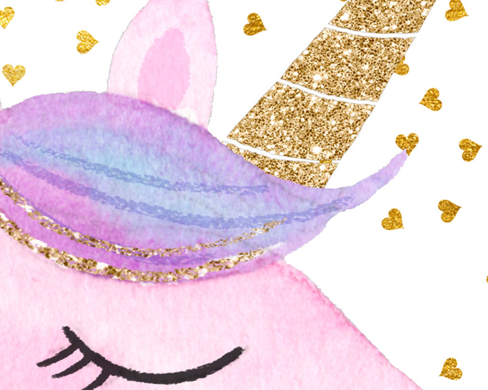 Unicorn Print Unicorn Head Print Pink Unicorn Print Unicorn - Etsy