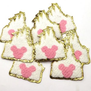 Disney-Inspired Castle with Mickey Chenille Iron-on Patch