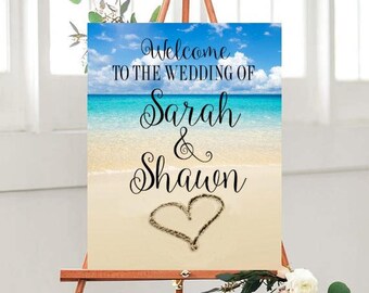Beach Wedding Signs Etsy