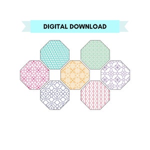 Honeycomb Blackwork Sampler - Digital Download