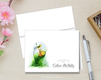 Personalized Note Cards - Snail Mail - Set of 8 - Notes - Folded - Stationery