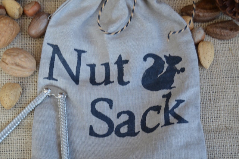 Nut Sack Funny Gift Handmade Linen Gift Bag Unique Gift Etsy
