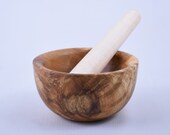 Wooden Mortar and Pestle Figured Spalted Hard Maple Mortar Hard Maple Pestle Handmade Wooden Mortar Pestle