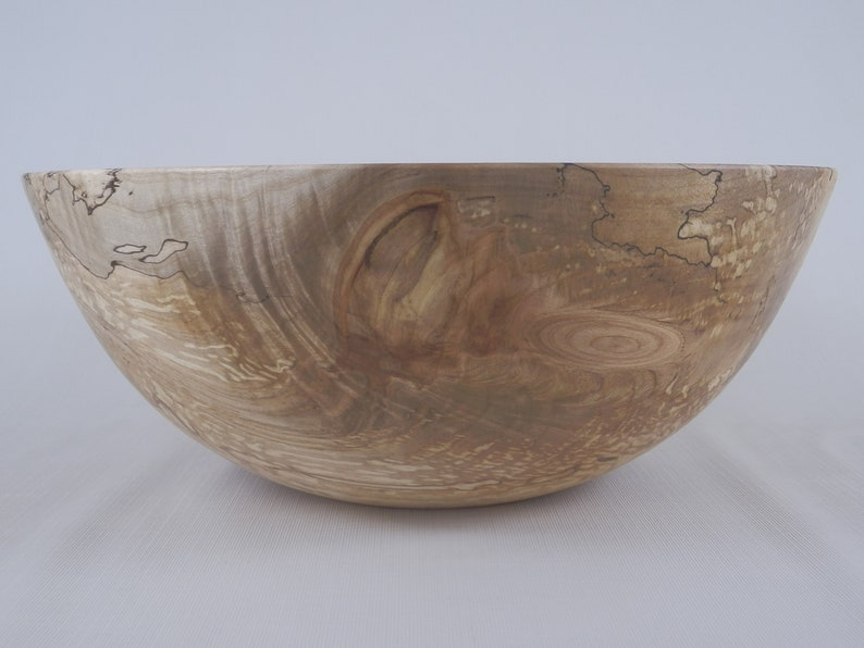 Handmade Wooden Bowl Figured Maple Wood Bowl Figured Spalted Maple Bowl Decorative Wooden Bowl