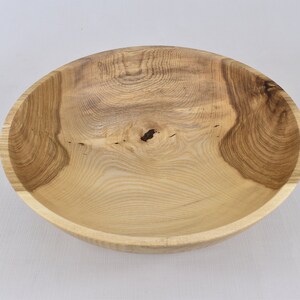 Large Wooden Salad Serving Bowl Hand Turned Hackberry