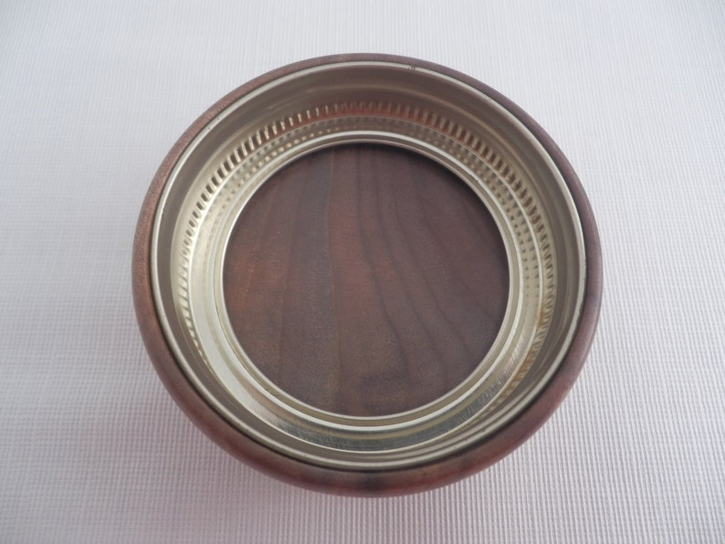 Wooden Mason Jar Lid Wood Ball Canning Jar Lid Black Walnut Etsy