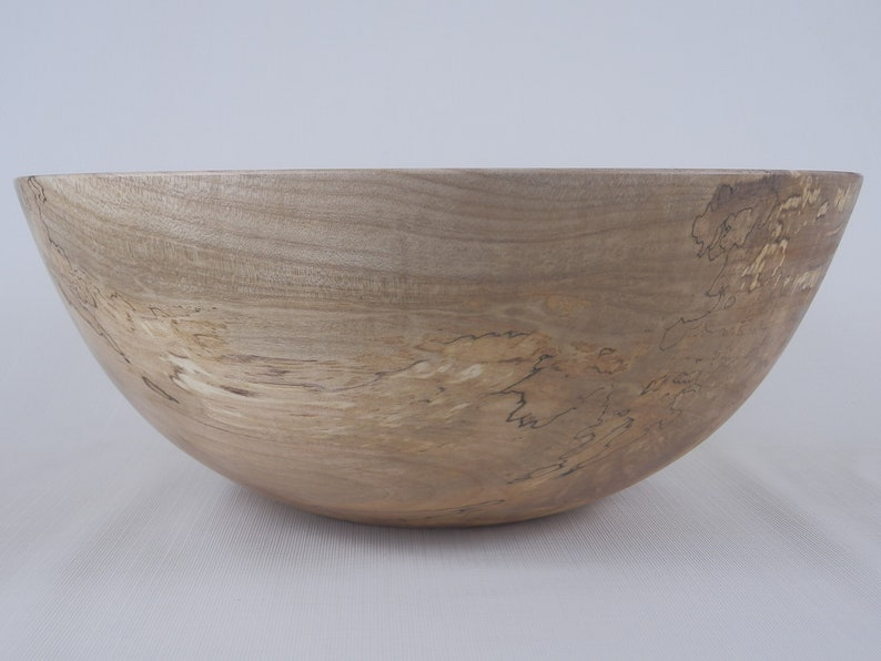 Handmade Wooden Bowl Figured Maple Wood Bowl Figured Spalted Maple Bowl Decorative Wooden Bowl