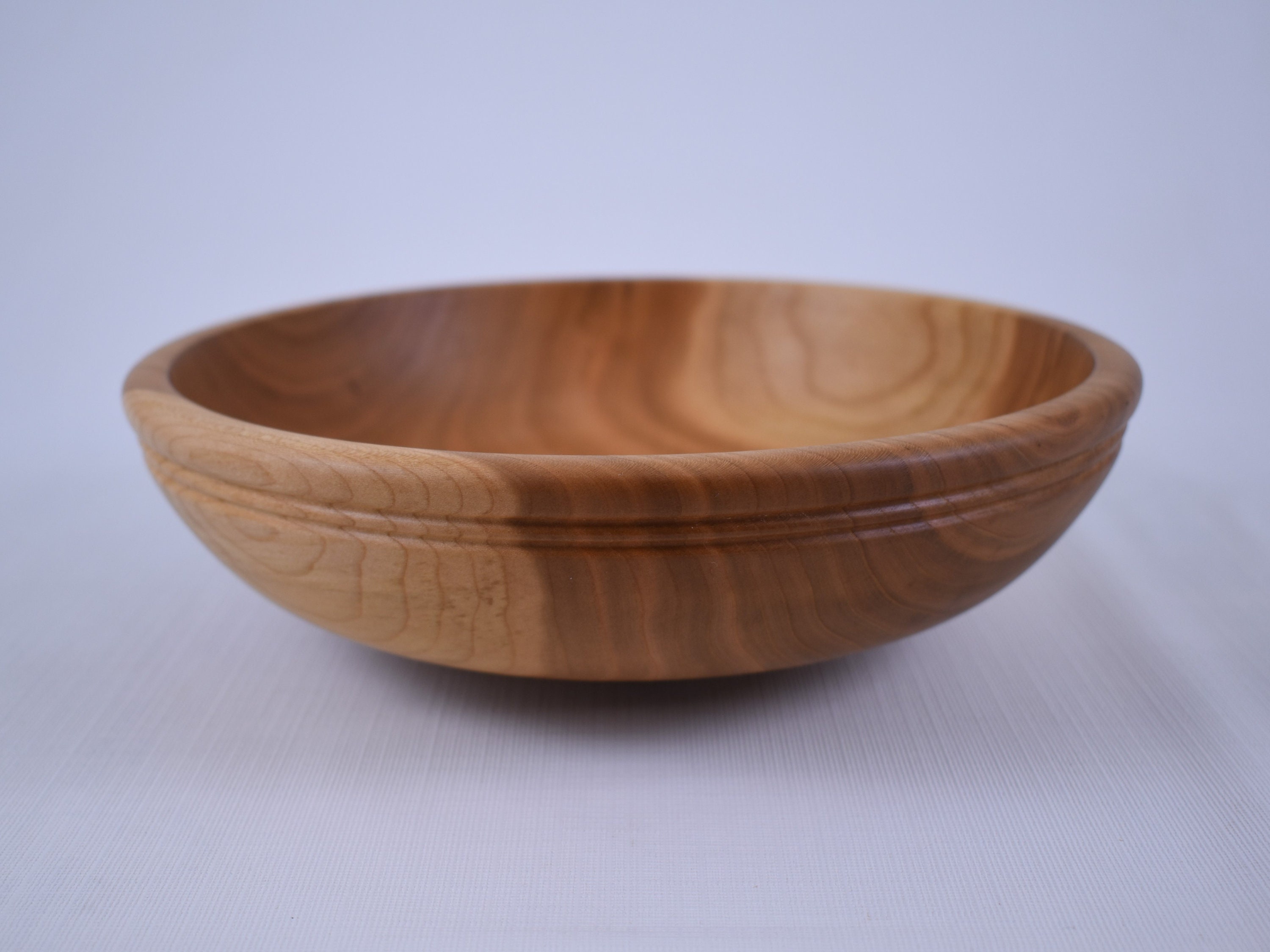 Decorative Wood Bowl Beaded Rim Wooden Bowl Unique Wooden Etsy