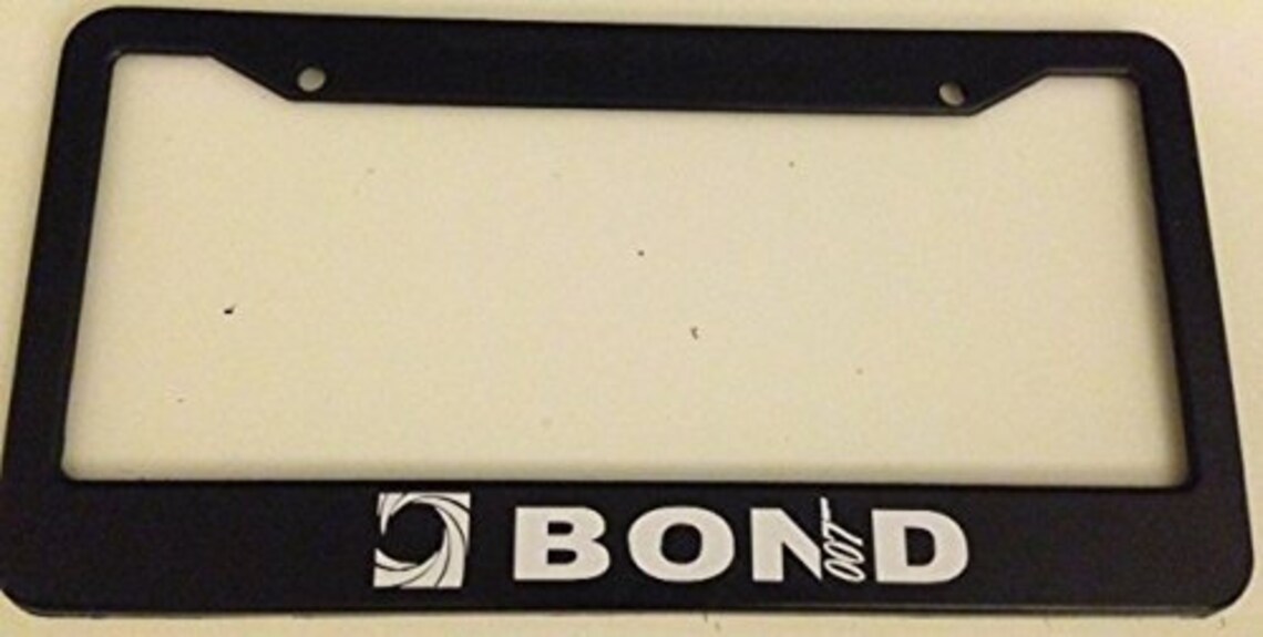 James Bond Spiral 007 Version Black Automotive License Plate Etsy