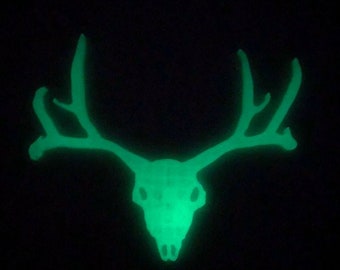 Hert elanden in 3D-versie-Glow in the DARK-kenteken invoegen grijs w wit Automotive nummerplaat frame-jacht op weg jagen
