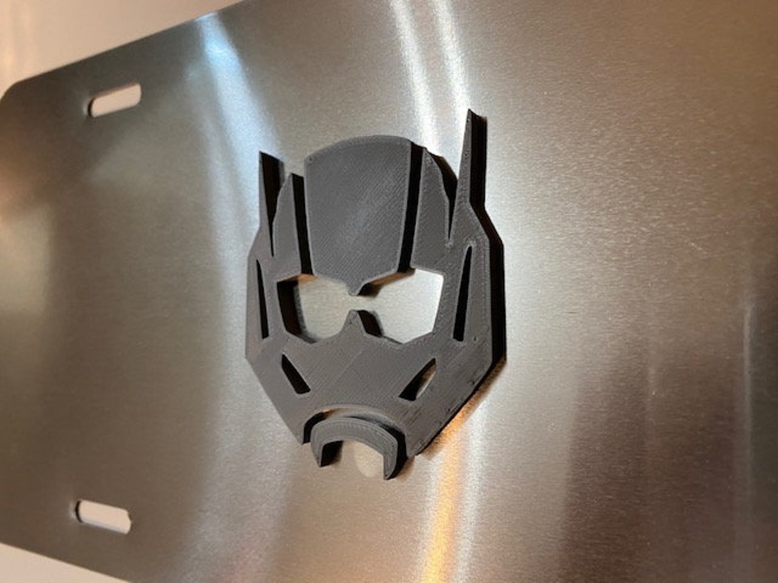 Ant Mask in 3D Version - Unique - License Plate INSERT Grey With Grey ...