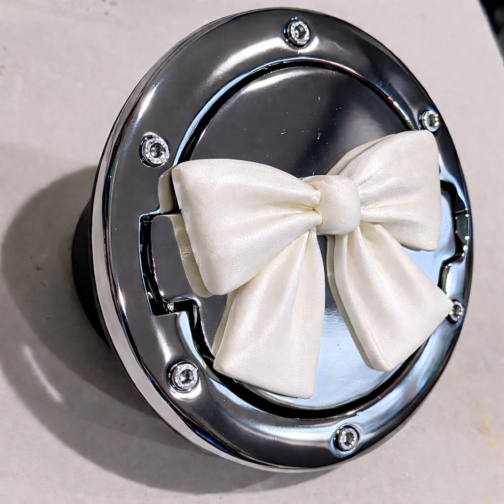 Fancy Bow Tie Ribbon in 3D - Chrome With Various Colors for Jeep ...